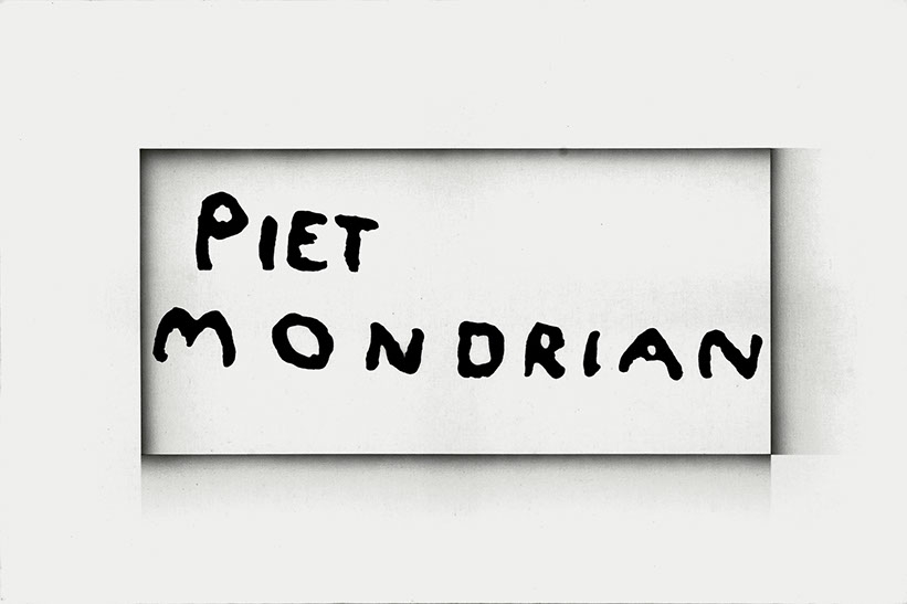 Variazioni sulla firma di Piet Mondrian n.1